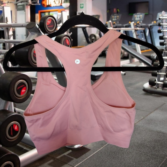 90 degrees by Reflex Peach Front Zip Sports Bra - Picture 4 of 5